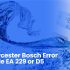 Worcester Bosch Error Code EA 229 or D5 70x70